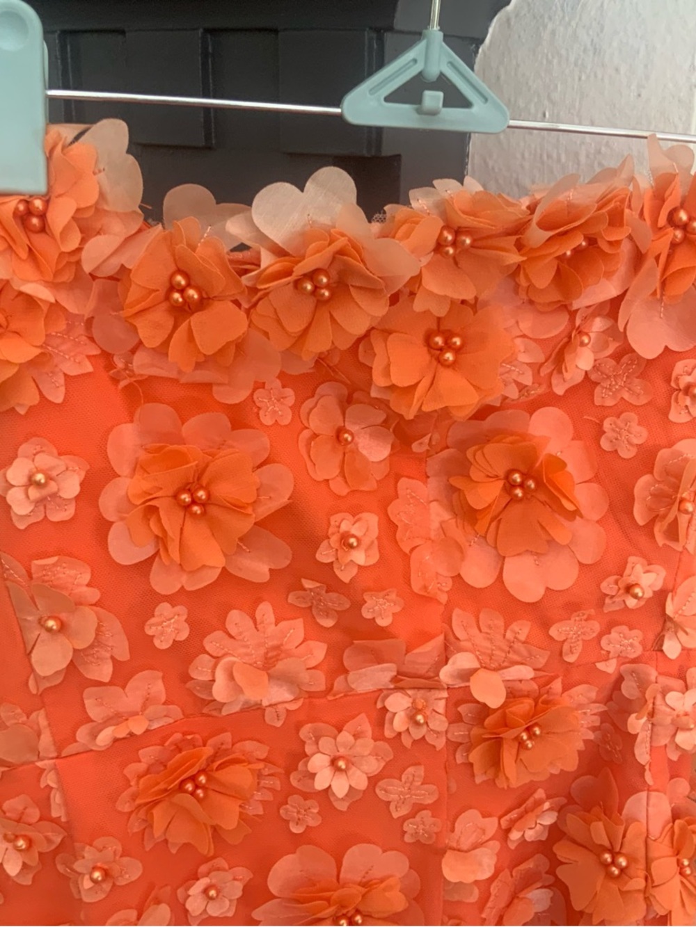 Elliatt Bluebell Midi Dress Orange Strapless - Picture 8 of 10